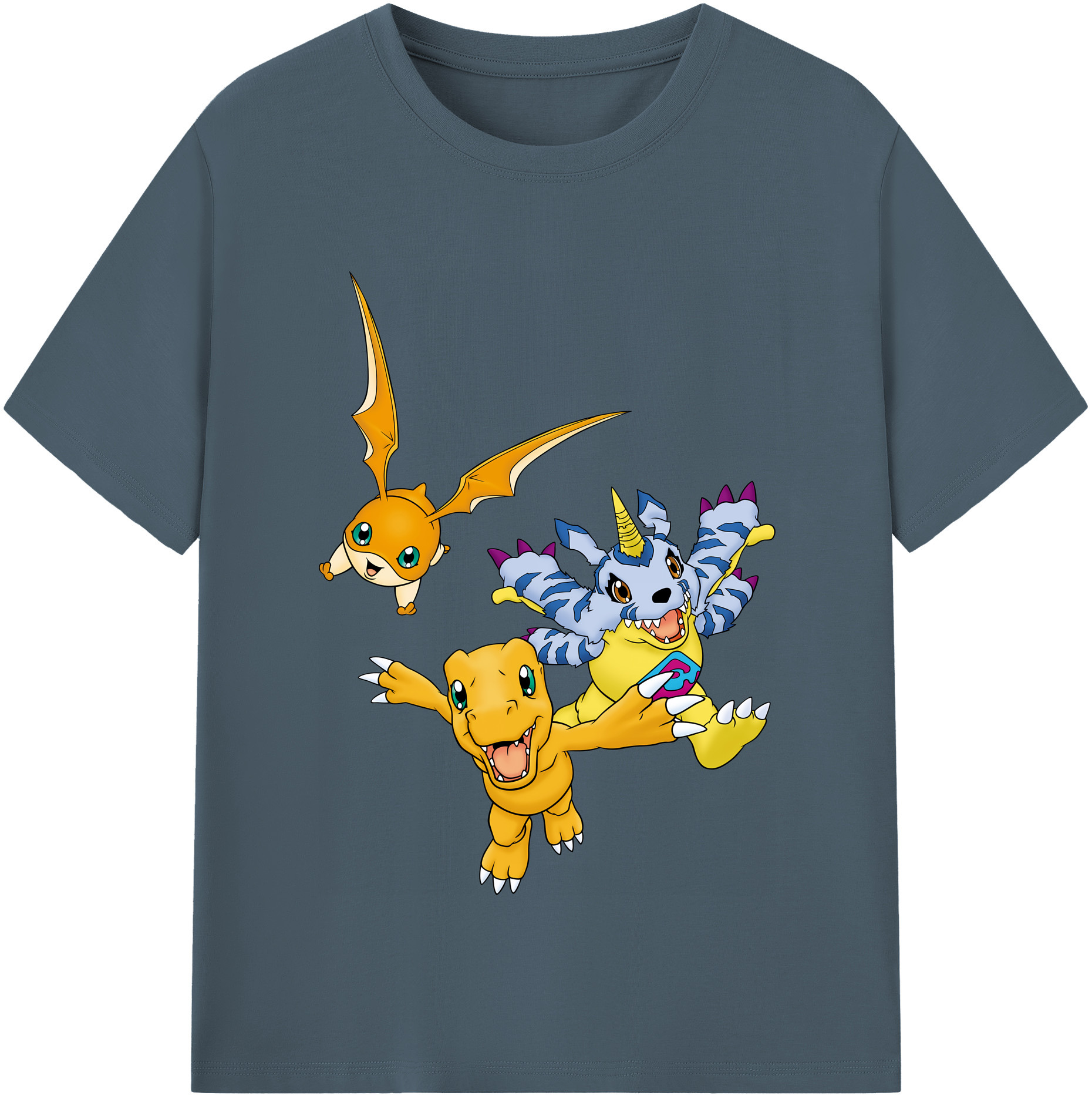 （画像用） Digimon デジタルモンスター/デジモン 綿100％半袖Tシャツ（フロントプリント）